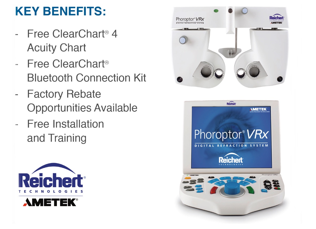 Key Benefits: Free ClearChart 4 Acuity Chart, Free ClearChart Bluetooth Connection Kit, Factory Rebate Opportunities Available, Free Installation and Training